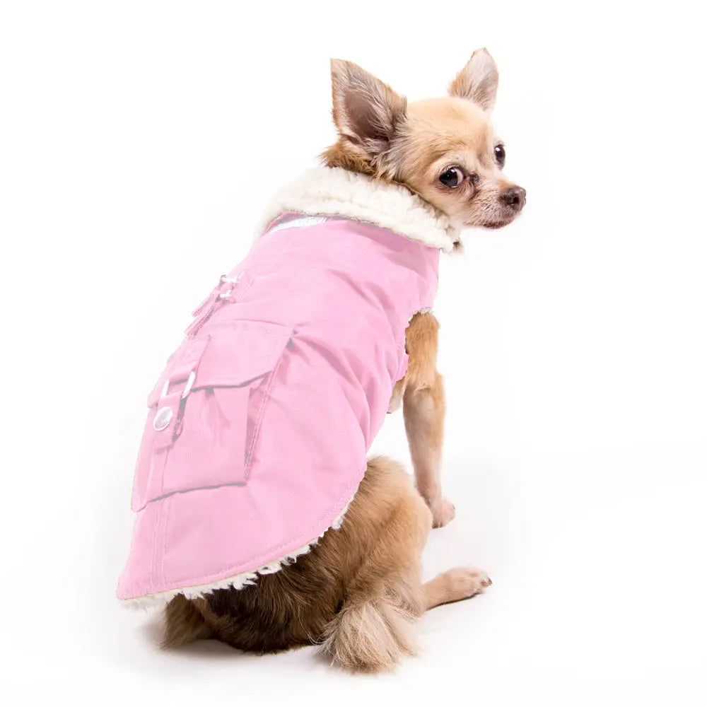 My Canine Kids | Cloak and Dawggie  Aspen Winter Dog Parka Coat Lined Small Dogs 