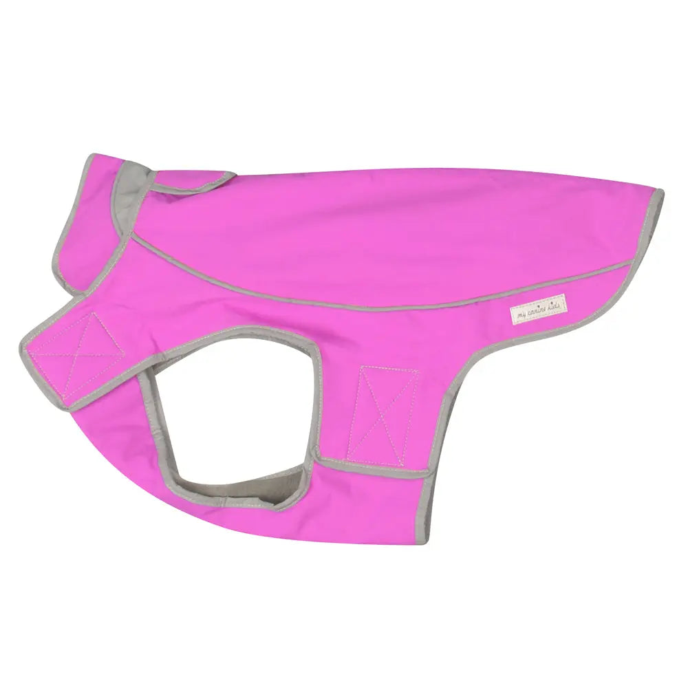 Precision Fit Dog Parka Pink - Side View