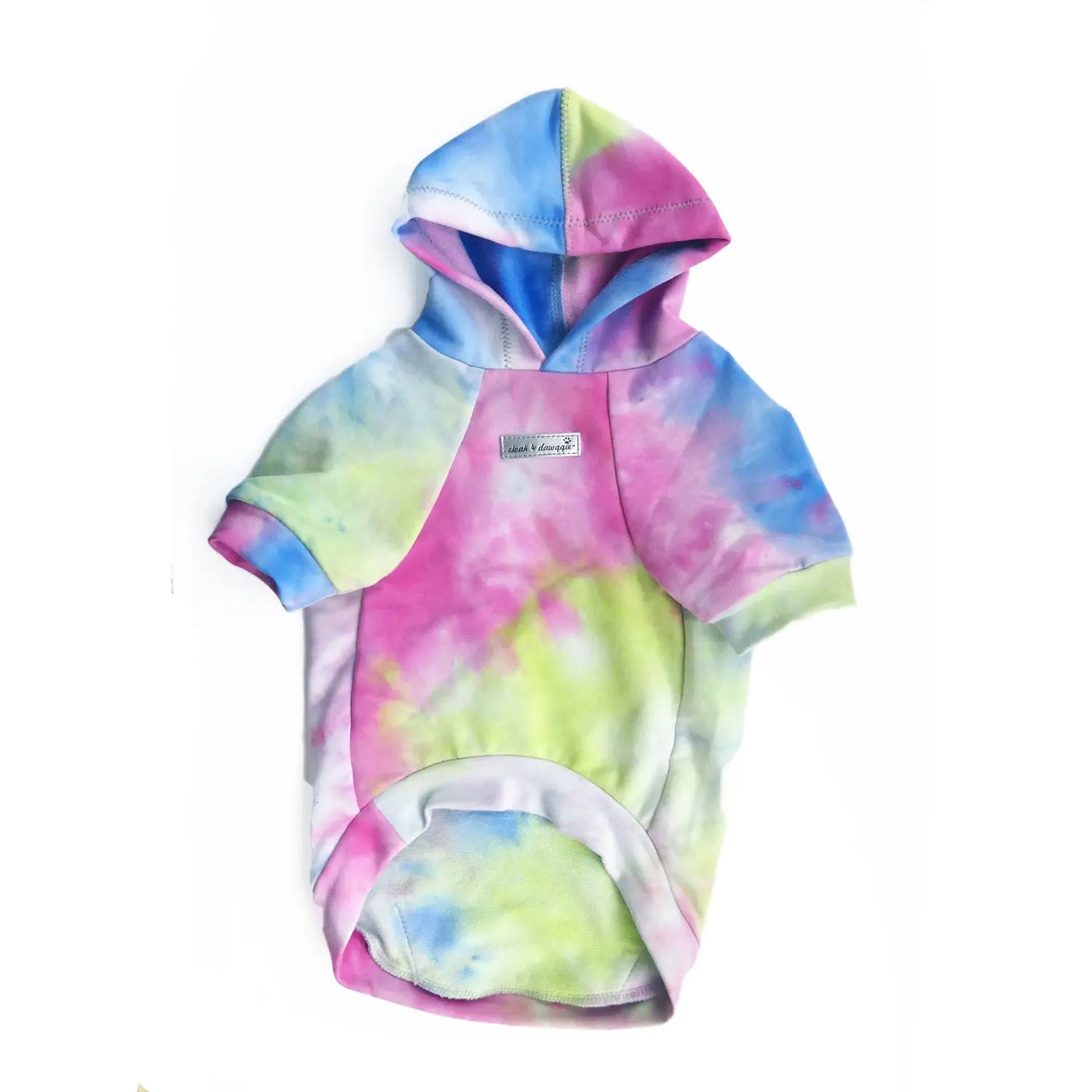 Tie Dye Dog Hoodie Cotton French Terry 4 LB to 100+ LBS