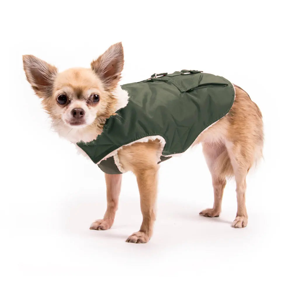 ****DISCONTINUED COLOR**** Aspen Dog Warm Winter Coat Sherpa Lined Waterproof | 6 LBS to 50 LBS