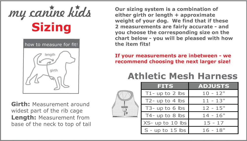 My Canine Kids Athletic Mesh Reflective Dog Harness