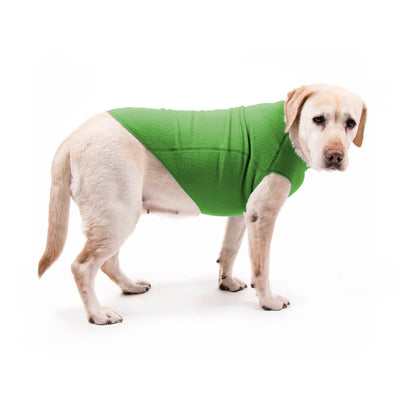My Canine Kids | Cloak and Dawggie  Fleece Dog Sweater shown in green on Lab