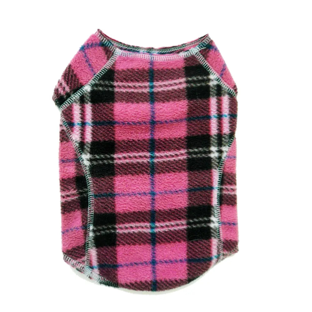 The Ultimate Plaid Warm Fleece Dog Sweater 3 LBS to 120 LBS