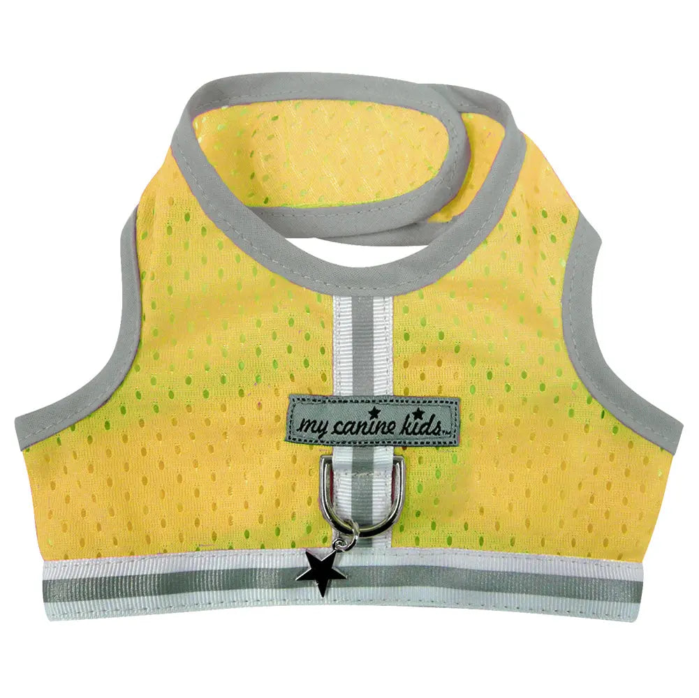 my canine kids yellow mesh vest style dog harness for teacup and small dogs my canine kids