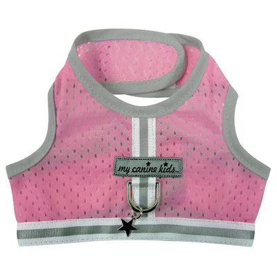 My Canine Kids Athletic Mesh Reflective Dog Harness Pink
