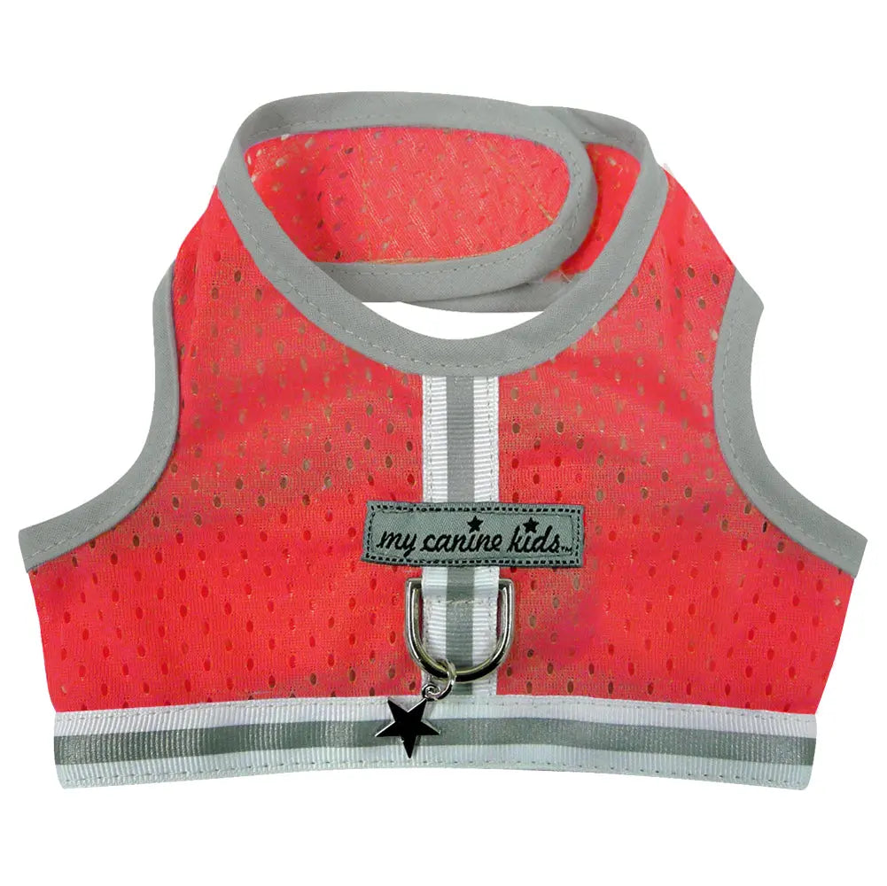 My Canine Kids Athletic Mesh Reflective Dog Harness Red