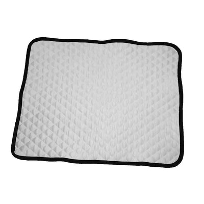Dog cooling mat white quilt Cloak and Dawggie
