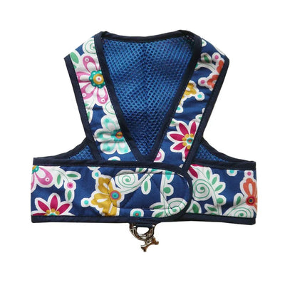 Blue Floral Step N Go Harness 