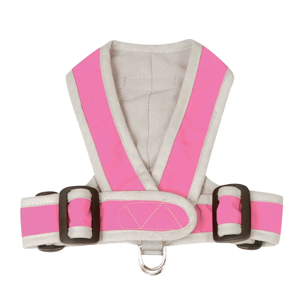 My Canine Kids Precision Fit Harness on Dog in Pink
