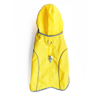 Precision Fit Rain Coat Yellow & Hot Pink dog raincoat