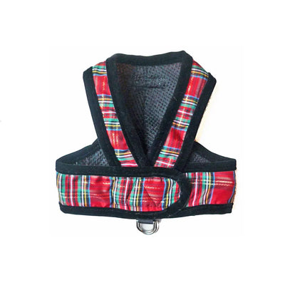7500 Holiday Tartan Red Plaid Dog Harness Step n Go Wrap Up to 25 LBS