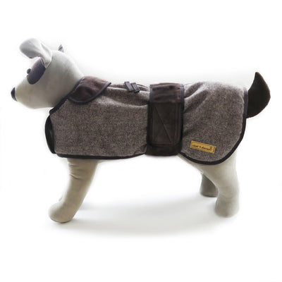 Twill Flannel Blanket Coat Warm Winter Dog Coat | 6 LBS to 30 LBS