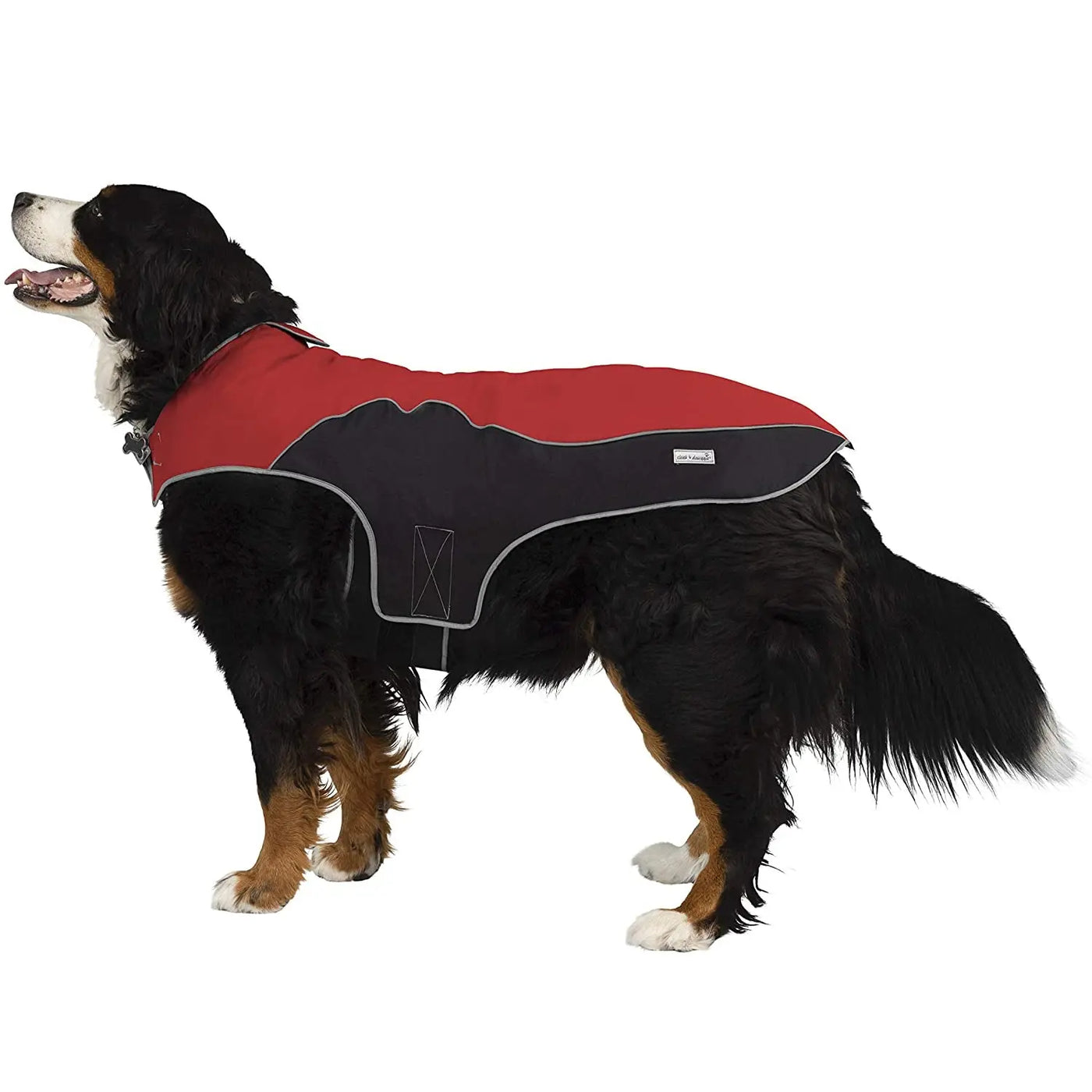 precision fit dog parka bi color red/black - XXL Dog